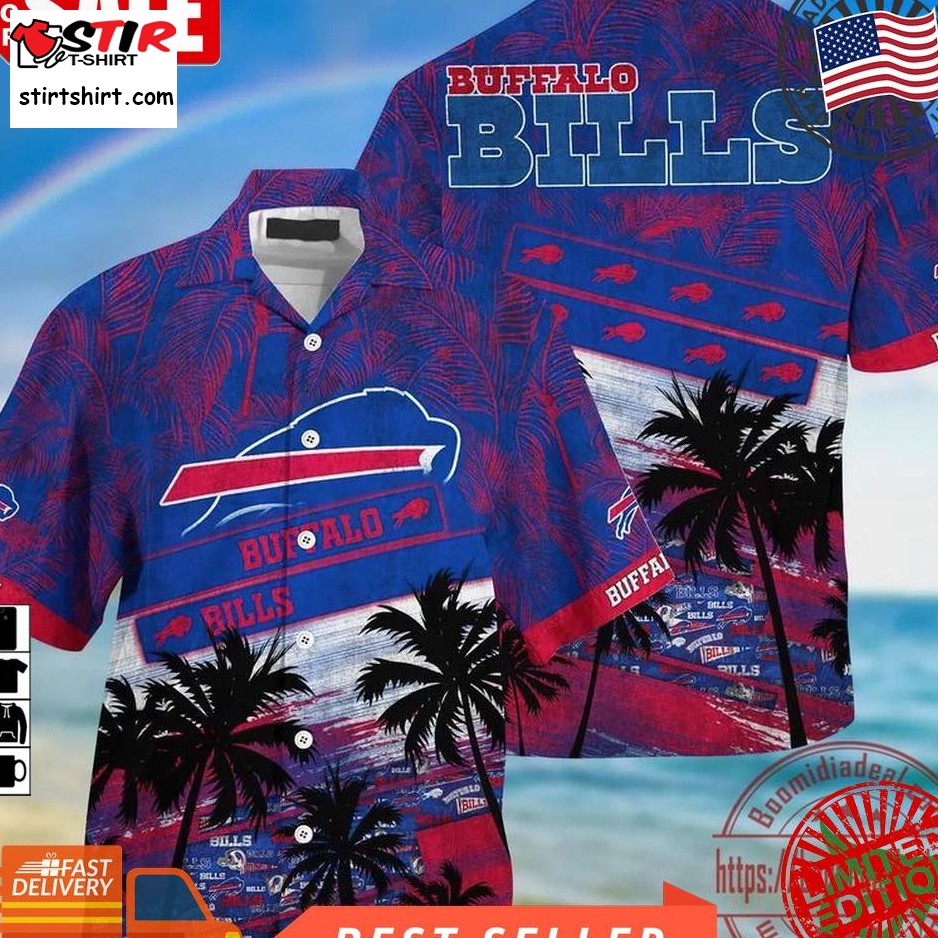 Buffalo Bills Nfl Summer Vibe Coconut Tree Pattern Hawaiian Shirt  Buffalo Bills 