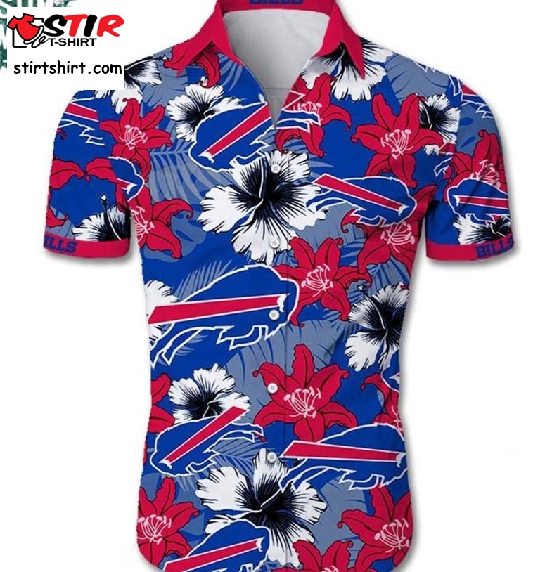 Buffalo Bills Tropical Flower Hawaiian Shirt  Bill Murray 