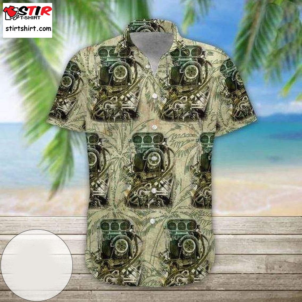 Buy Drag Racing Green Unisex Hawaiian Aloha Shirts  s Green