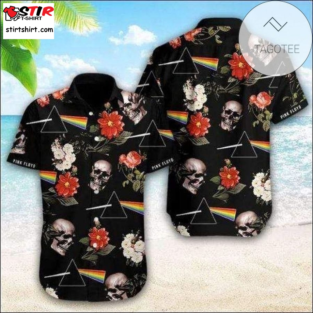 Buy Hawaiian Aloha Shirts Pink Floyd Skull   Pink