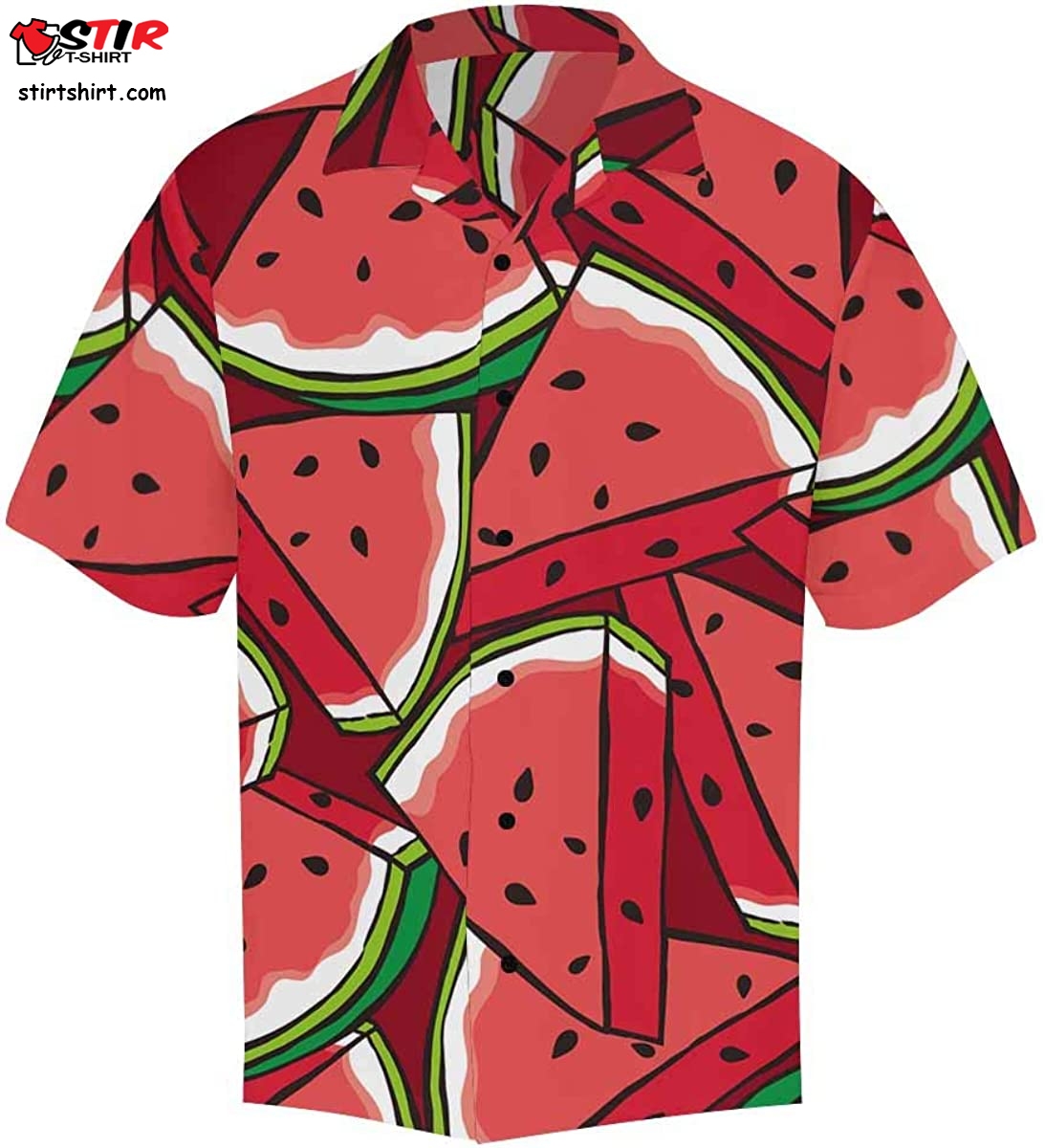 Buy Interestprint Men_S Casual Button Down Short Sleeve Sunglasses Floral Watermelon Hawaiian Shirt