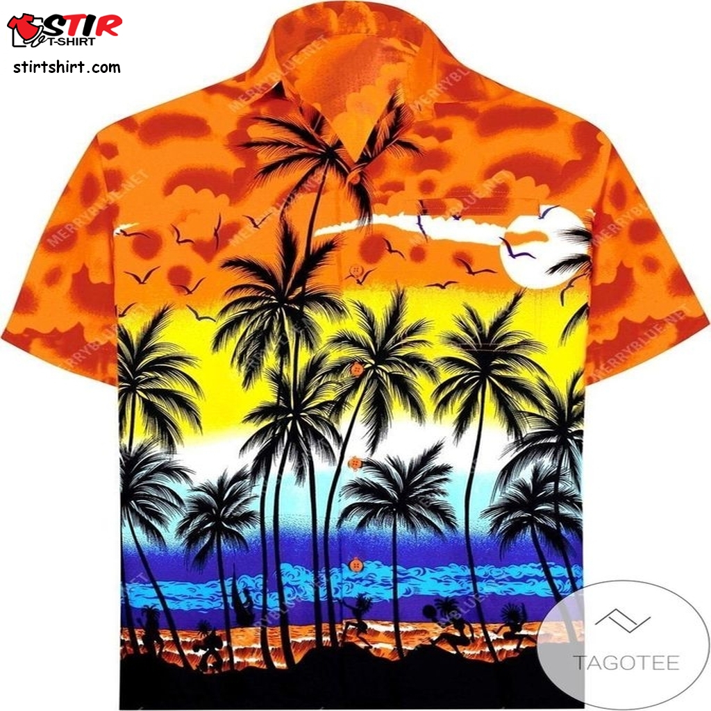 Buy Mens Relaxed Short Sleeve Button Down Casual Authentic Hawaiian Shirt 2023 D  Mens s