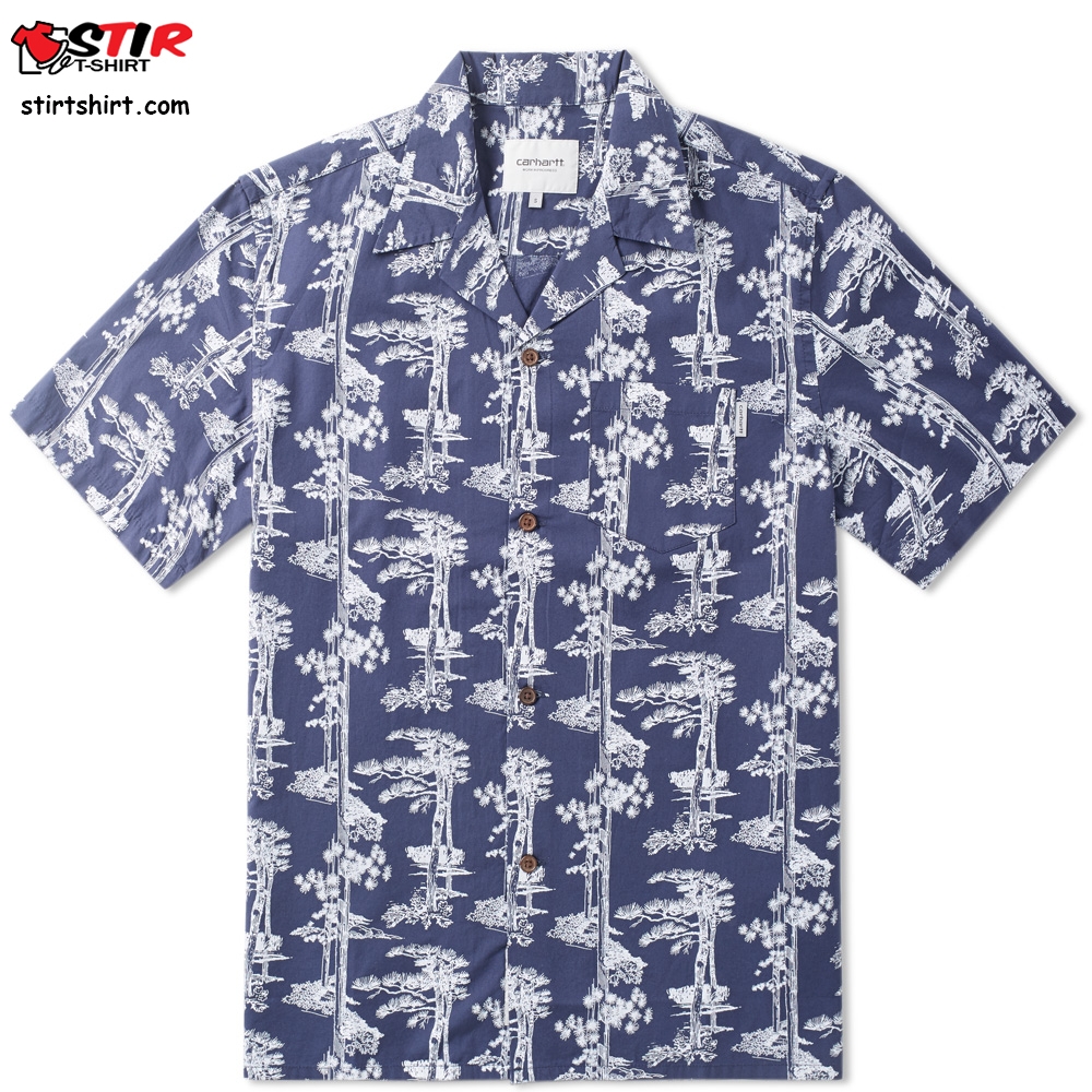 Carhartt Short Sleeve Hawaiian Pine Shirt Carhartt Wip