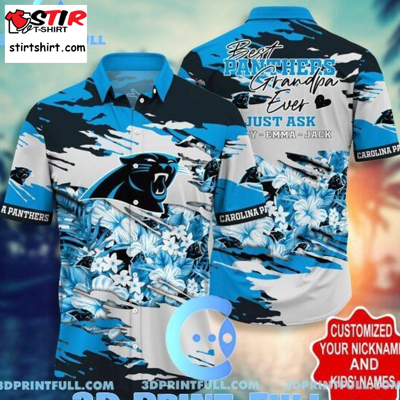 Carolina Panthers Hawaiian Shirt Personalized  Carolina Panthers 