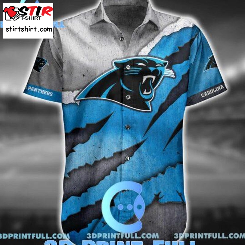 Carolina Panthers Hawaiian Shirt Short 6  Carolina Panthers 