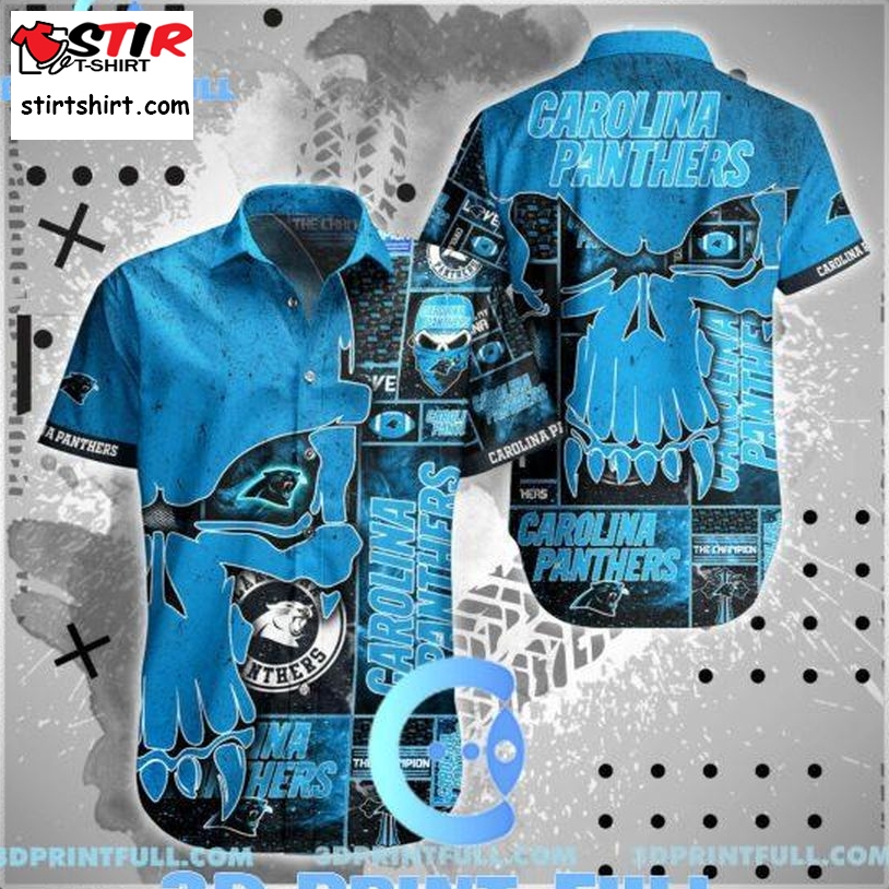 Men's Tommy Bahama Blue Carolina Panthers Lua Tiki Button-Up Shirt