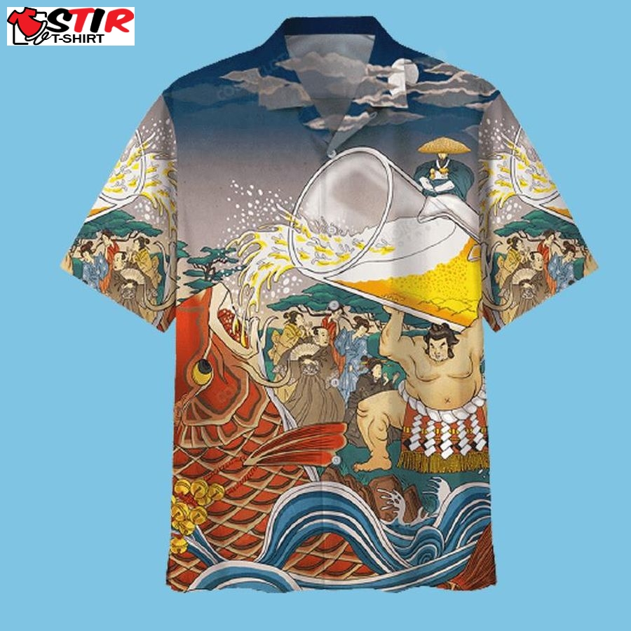 Carp Drink Beer Hawaiian Shirt Pre11306, Hawaiian Shirt,  Funny Shirts, Gift Shirts, Graphic Tee