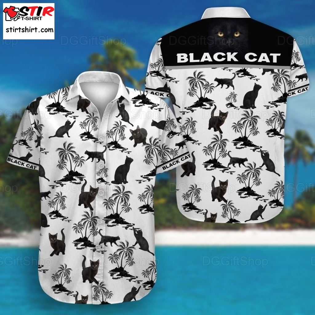 Cat Hawaiian Shirts, Cat Summer Shirts, Vintage Hawaii Shirt, Tree Hawaiian Shirts  Vintage s
