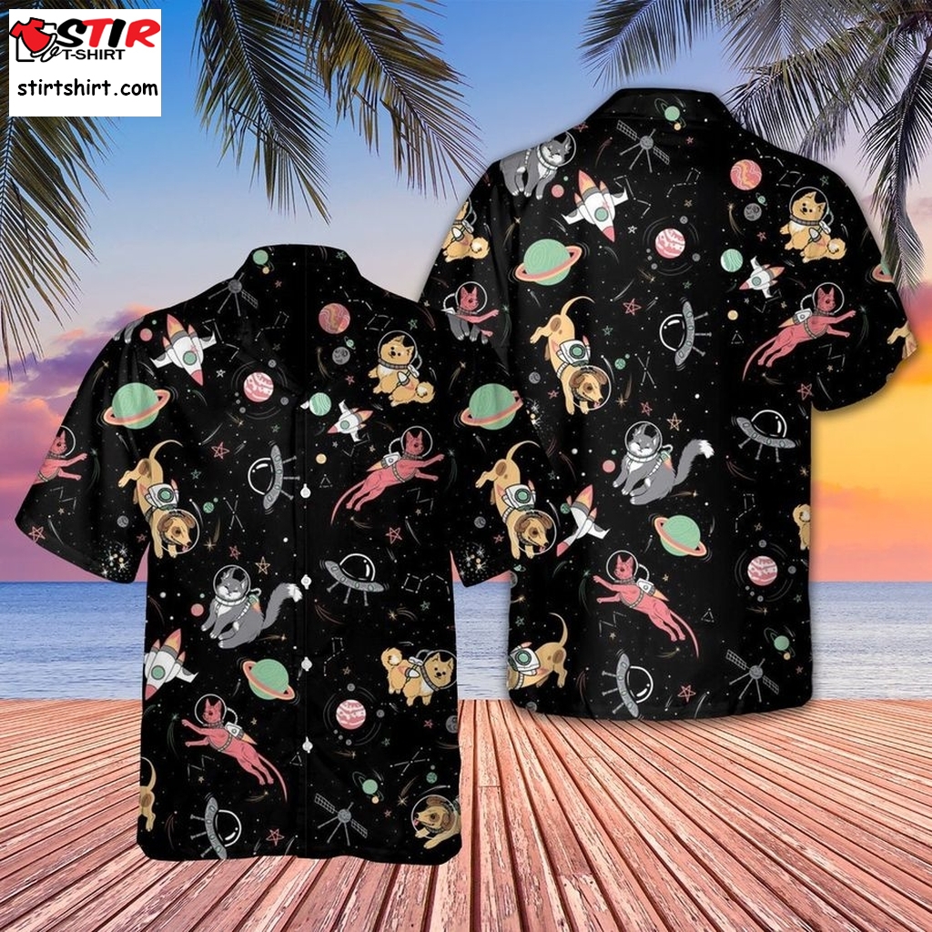 Cat Vintage Summer Hawaiian Style Hawaii Beach Shirt  Vintage s