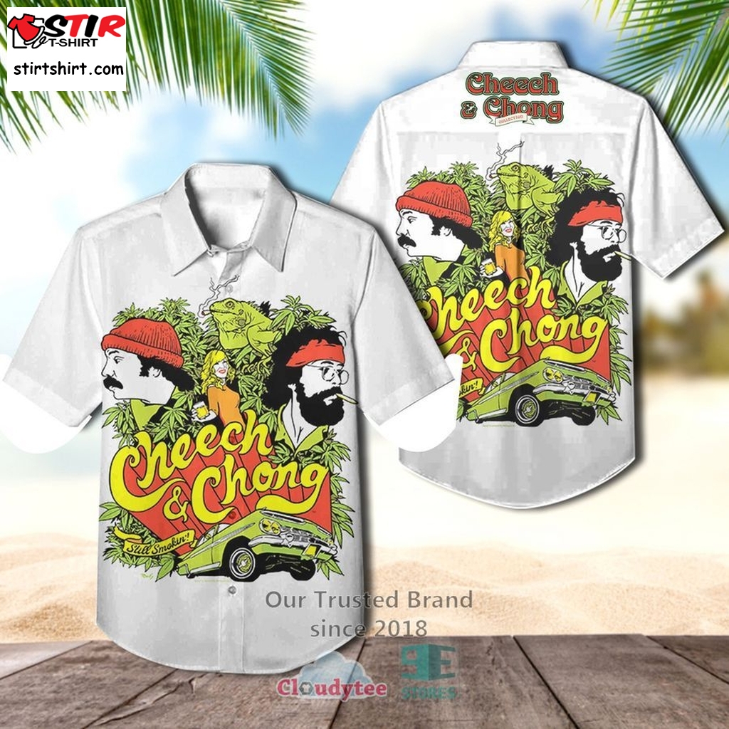 Cheech  Chong Still Smoking Hawaiian Casual Shirt  Tommy Chong 