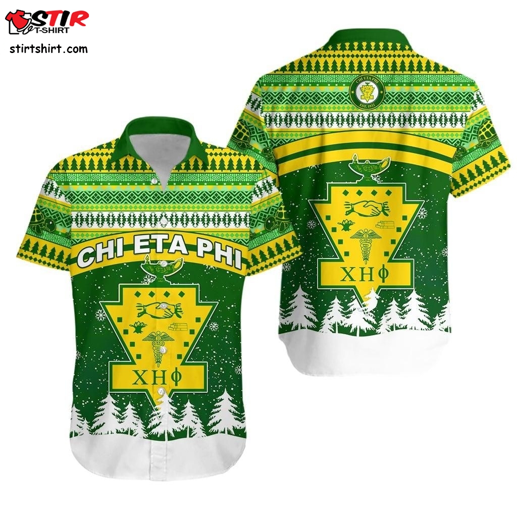 Chi Eta Phi Christmas Hawaiian Shirt N Pattern Lt13  Hurley 