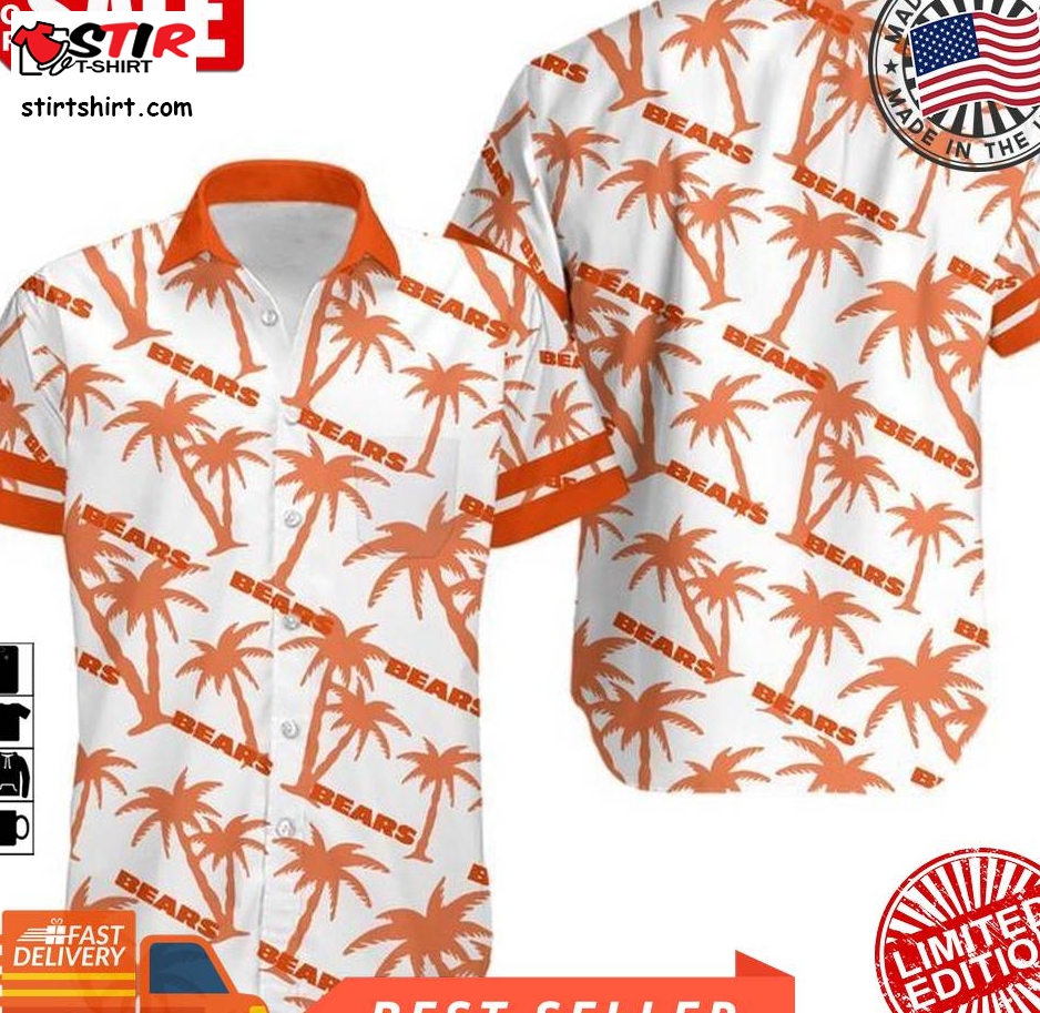 Chicago Bears Coconut Tree Nfl Gift For Fan Hawaii Shirt And Shorts Summer Collection 5 H97  Chicago Bears 