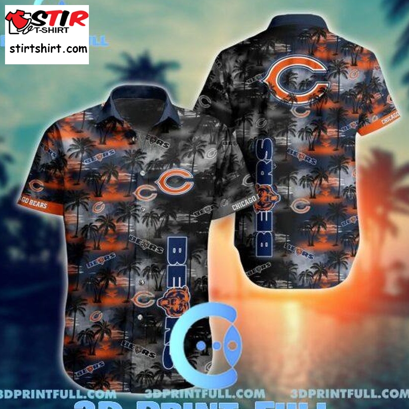 Chicago Bears Hawaiian Shirt Short For Fans 2  Chicago Bears 