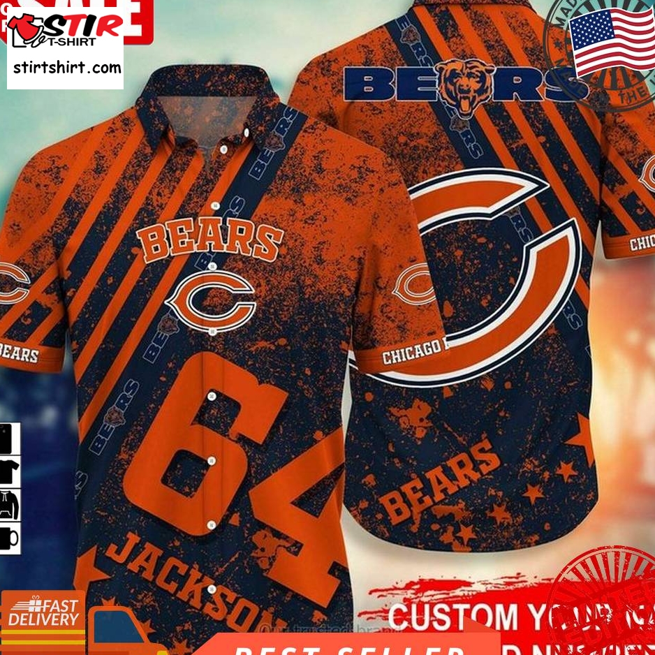 Chicago Bears Nfl Personalized Hawaiian Shirt    Chicago Bears 