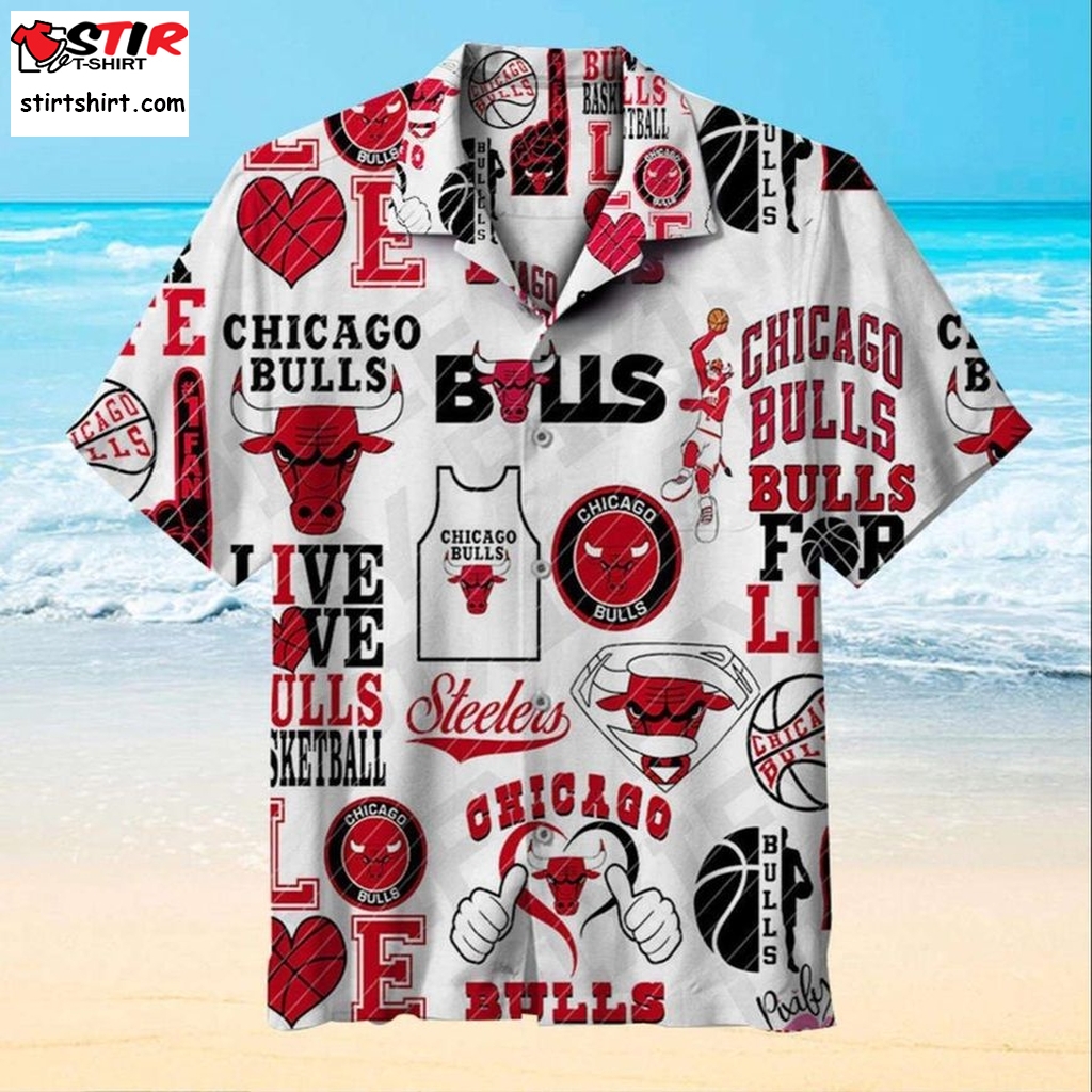 Chicago Bulls Valentine Hawaiian Shirt  Chicago 
