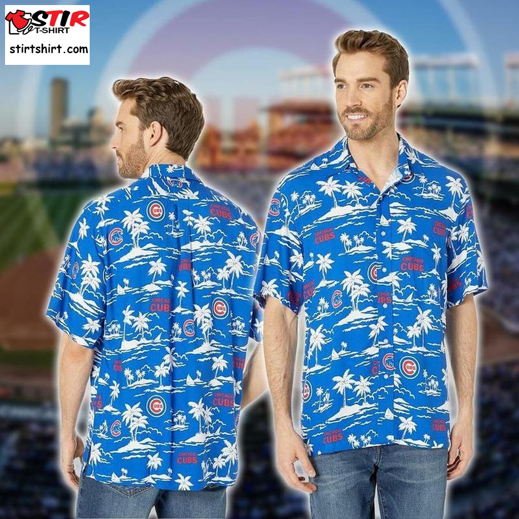 Chicago Cubs Short Sleeve Button Up Tropical Hawaiian Shirt VER03 - Trendy  Aloha