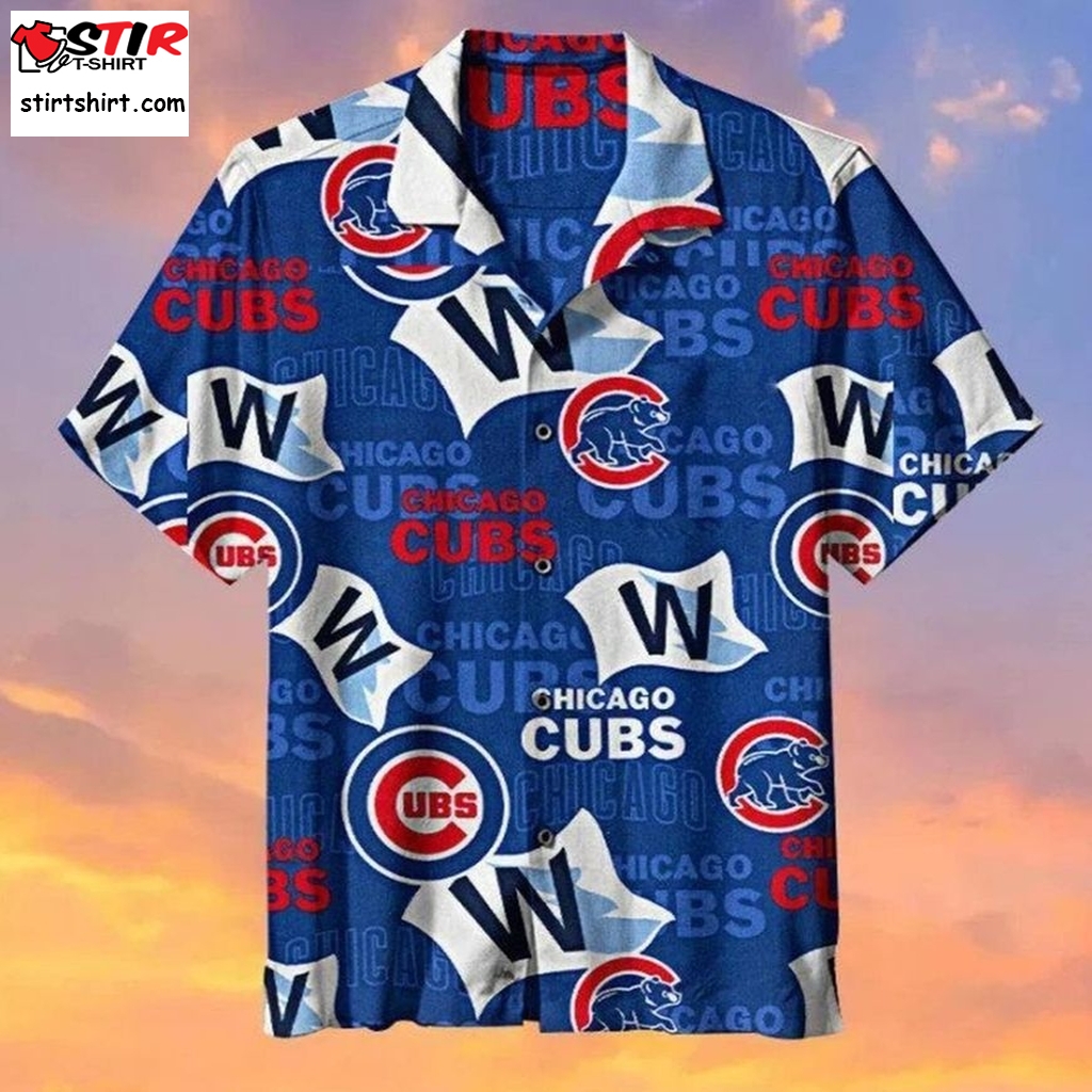 Chicago Cubs Mib Team Hawaiian Shirt  Cubs  Mens