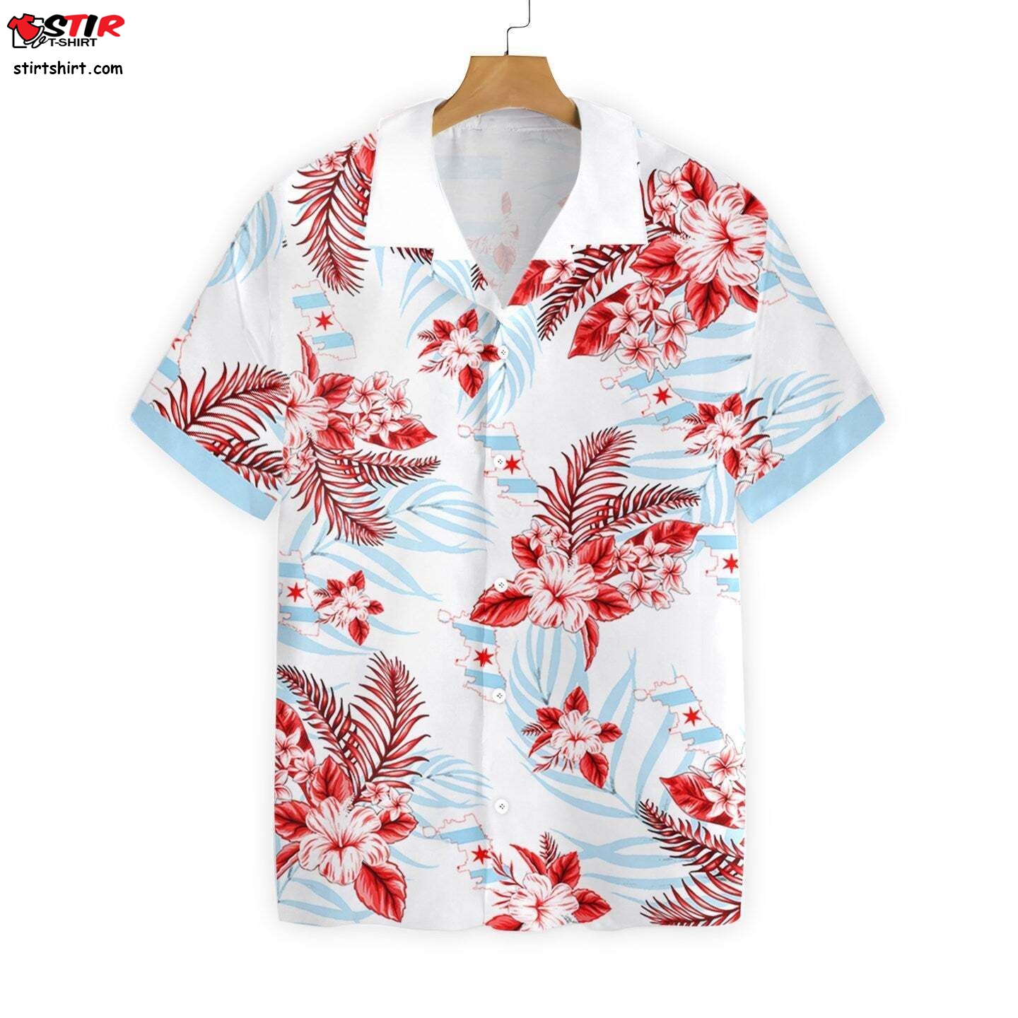 Chicago Proud Hawaiian Hawaii Shirt 3D Full All Over Print Casual Button Down Sh  Naturday 