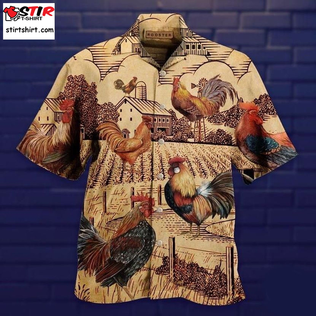Chicken Farm Vintage Hawaiian Shirt  Vintage s