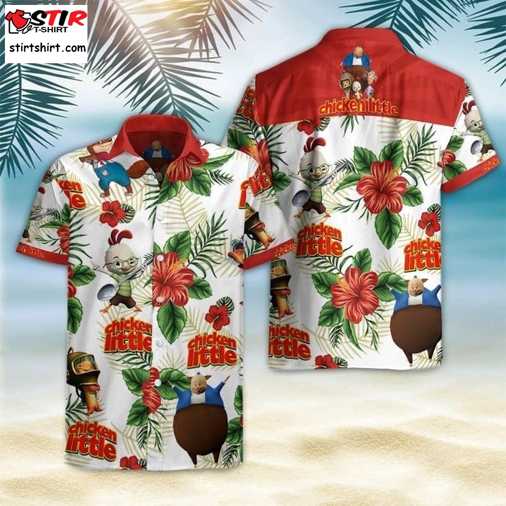 Chicken Little Hawaiian Shirt Pre13316, Gun Hawaiian Shirts, Gift Shirts, Graphic Tee  Gun s