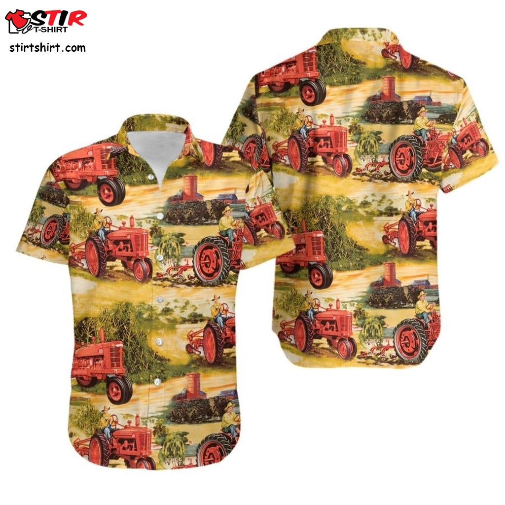 Childhood Tractor Farmer Hawaiian Shirt Pre10750, Gun Hawaiian Shirts, Gift Shirts  Gun s
