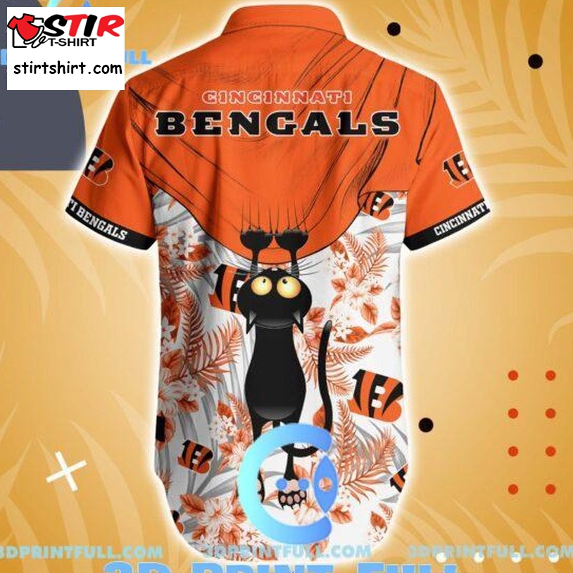 Cincinnati Bengals Hawaiian Shirt Short For Fans 03  Cincinnati Bengals 