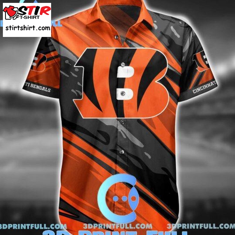 Cincinnati Bengals Hawaiian Shirt Short For Fans 10  Cincinnati Bengals 