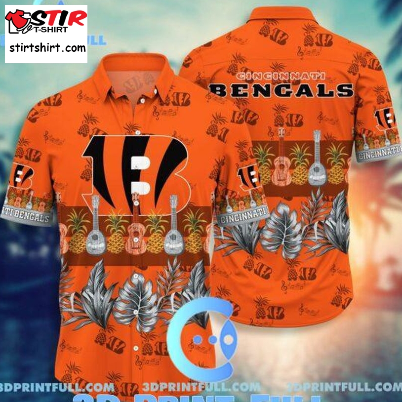 Cincinnati Bengals Hawaiian Shirt Short Style Hot Trending Summer 01  Cincinnati Bengals 
