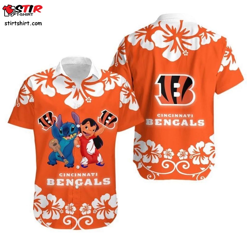 Cincinnati Bengals Lilo And Stitch Hawaii Shirt And Shorts Summer Collection H97  Grunt Style 