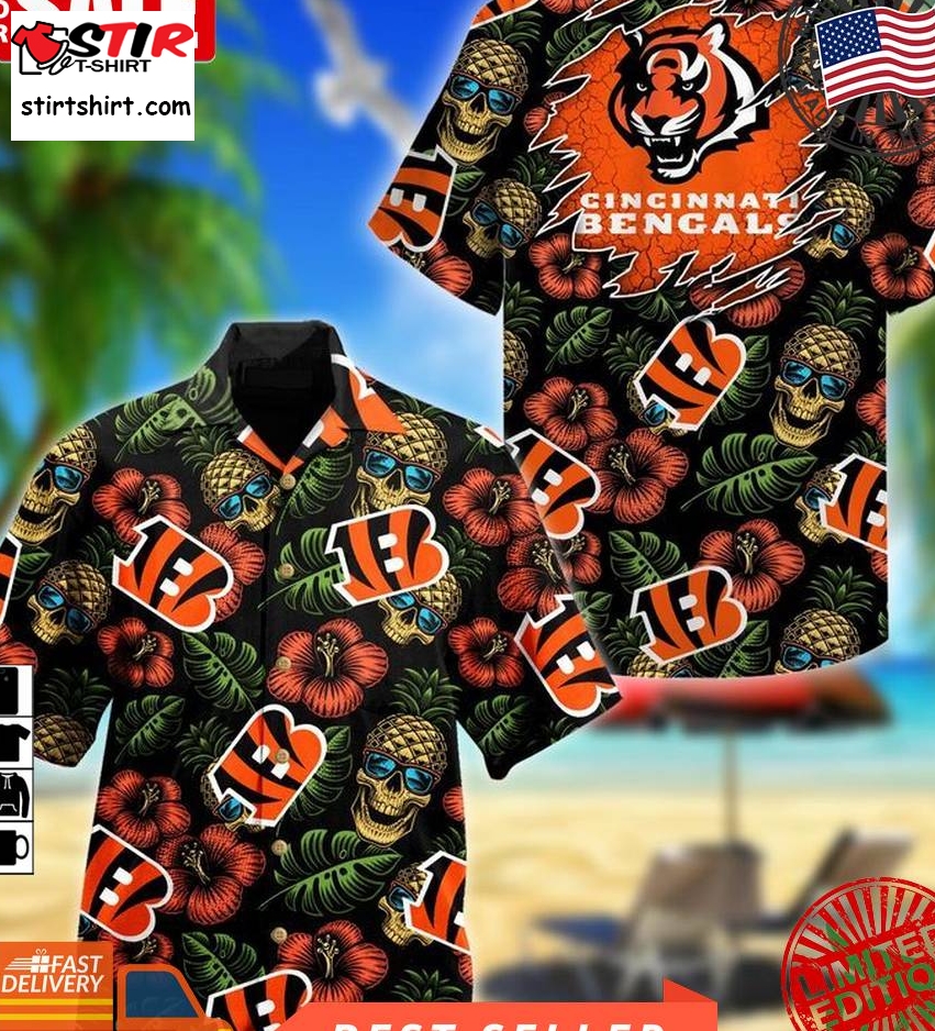 Cincinnati Bengals Nfl Pineapple Hawaiian Shirt  Cincinnati Bengals 