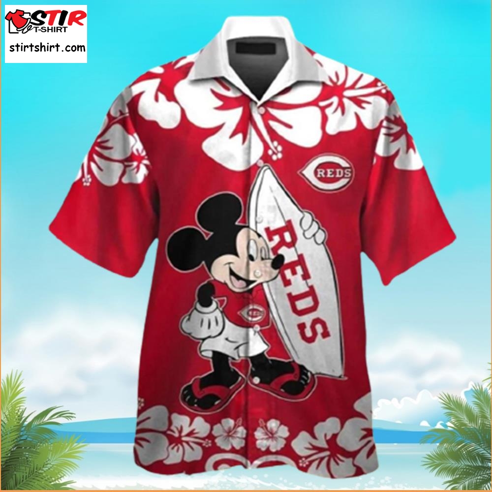 Cincinnati Reds Mickey Mouse Disney Hawaiian Shirt