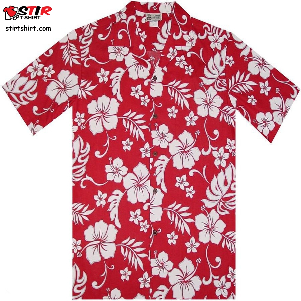 Classic Vintage Pareo Floral Flowers Mens Hawaiian Shirt  Vintage s