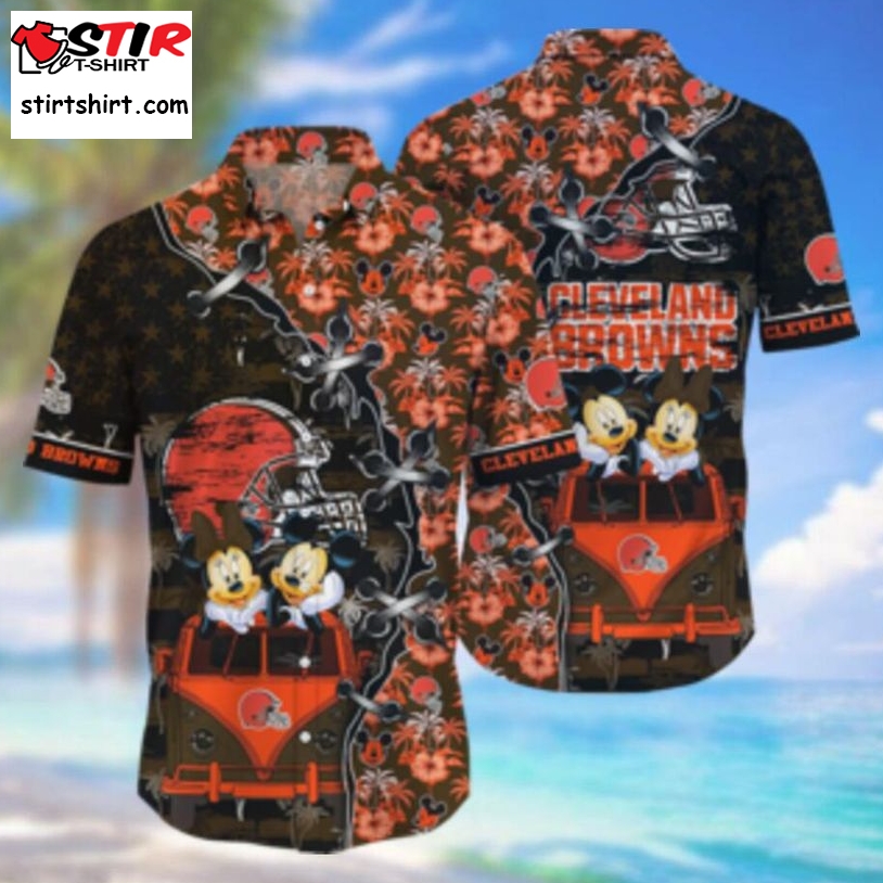 Cleveland Browns Hawaii Shirt Style Hot Trending 3D Hawaiian Shirt  Cleveland Browns 