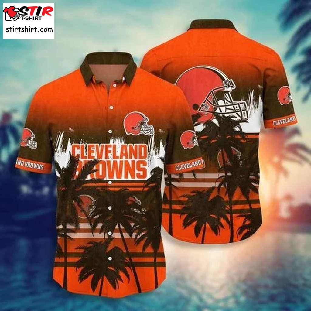 Cleveland Browns Palm Tree Hawaiian Shirt, Short  Cleveland Browns 
