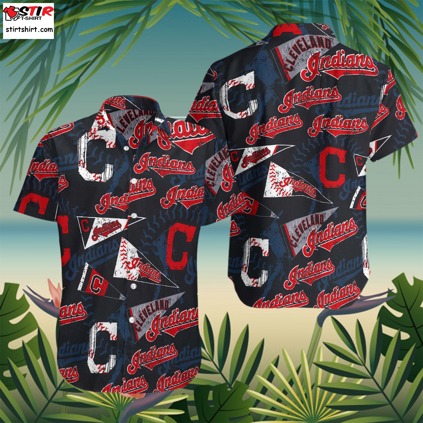 MLB Cleveland Indians Hawaiian Hawaiian Shirt Cleveland Indians Gift -  T-shirts Low Price
