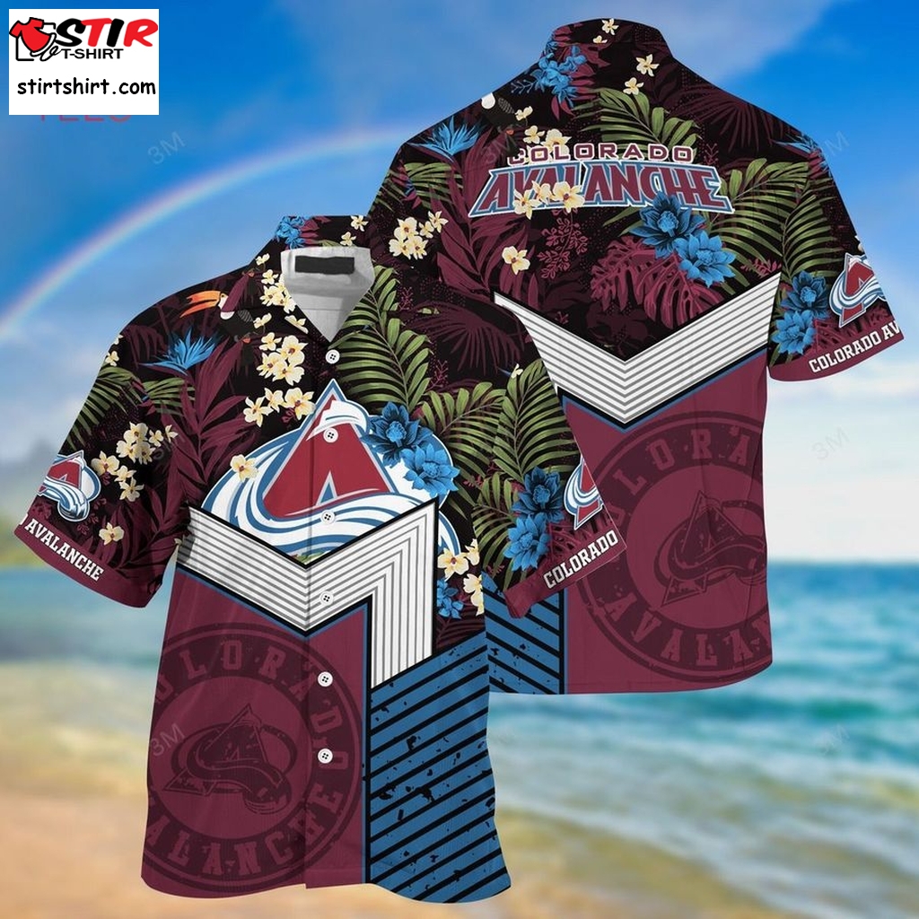 Colorado Avalanche Nhl Hawaiian Shirt And Shorts, New Collection For This Summer  Yi21  Harley Davidson 
