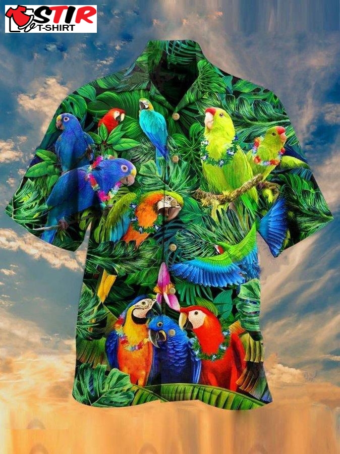 Colorful Birds Hawaiian Shirt Pre13358, Hawaiian Shirt,  Funny Shirts, Gift Shirts, Graphic Tee