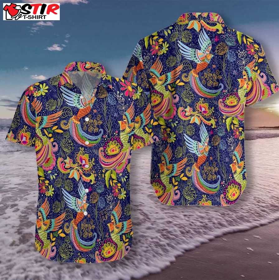 Colorful Hummingbird Mandala Hawaiian Shirt Pre11023, Hawaiian Shirt,  Funny Shirts, Gift Shirts