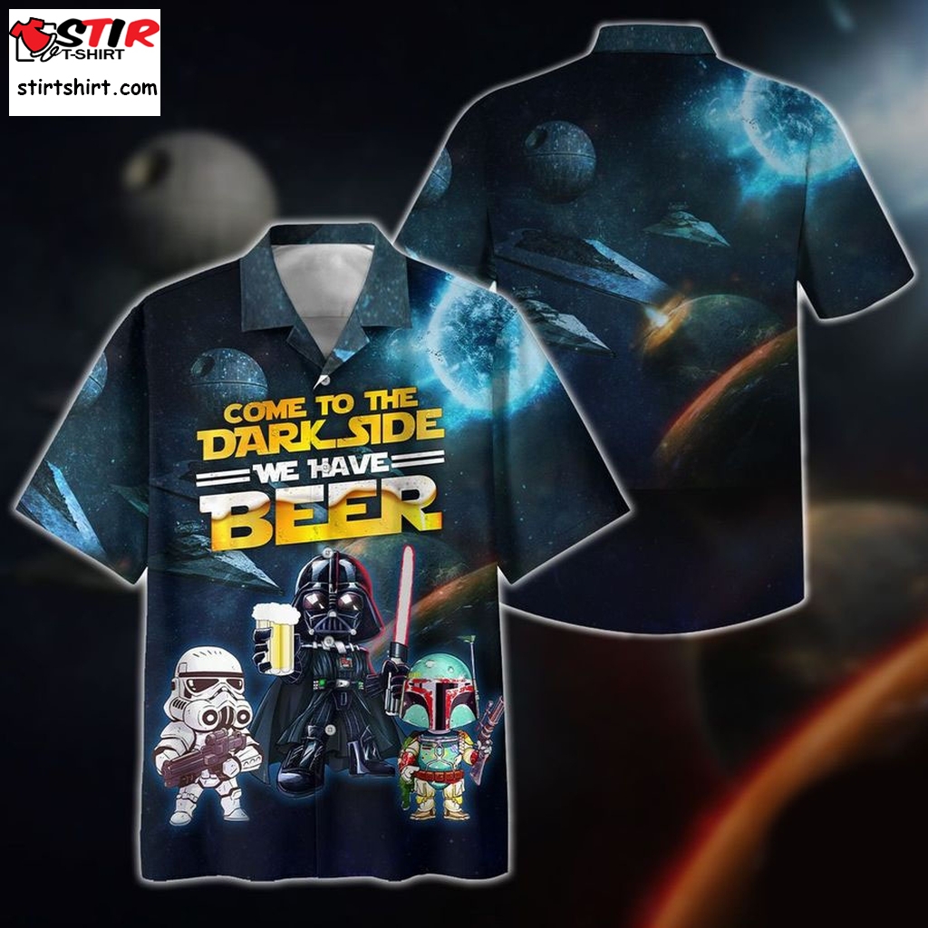 Come To The Dark Side We Have Beer Star Wars Hawaiian Shirt  Star Wars s