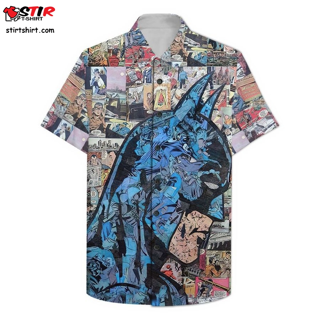Comic Batman Portrait Hawaiian Shirt  Cool 