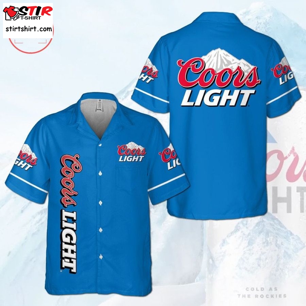 Coors Light Beer Hawaiian Shirt  Coors 