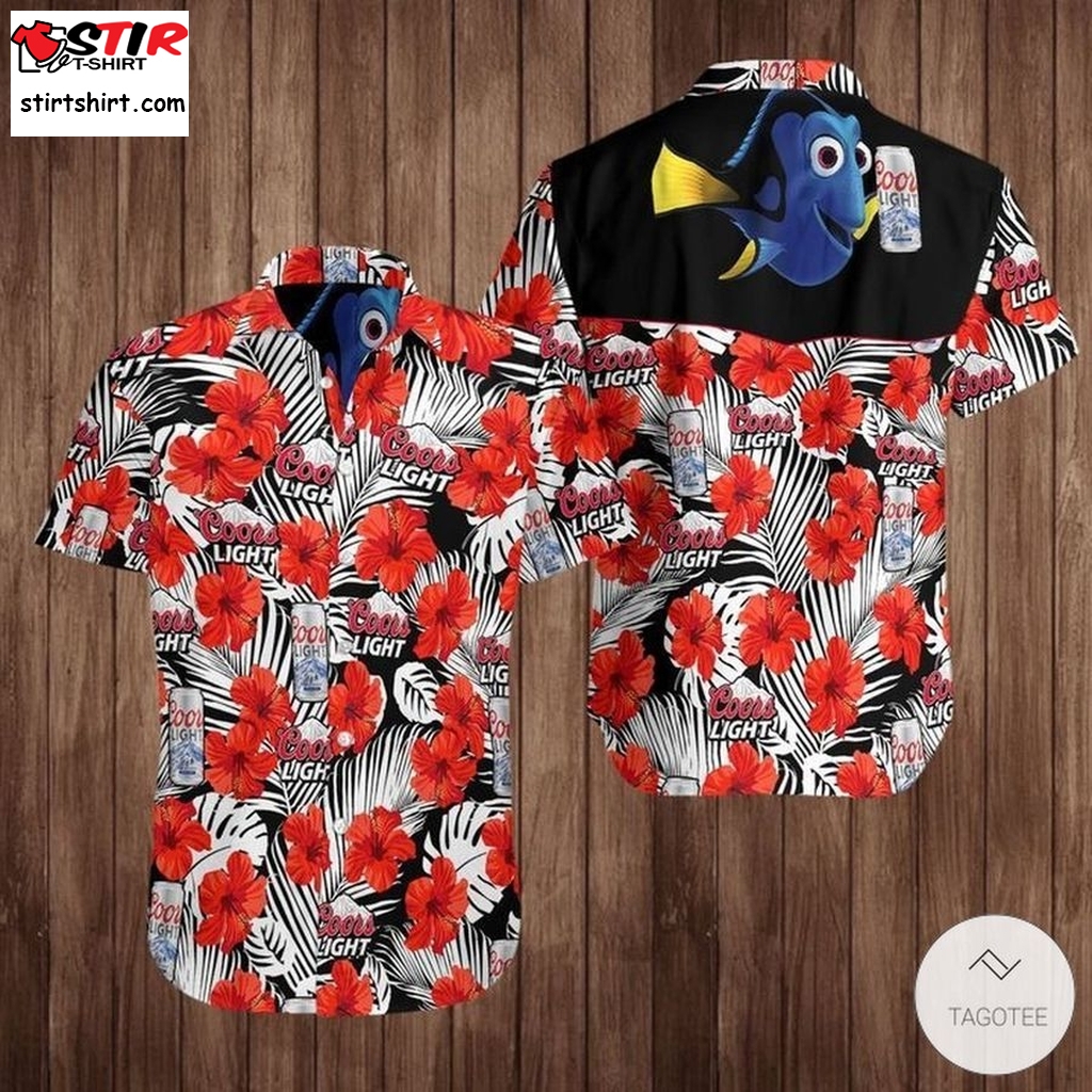 Coors Light Dory Tropical Hawaiian Shirt  Coors 