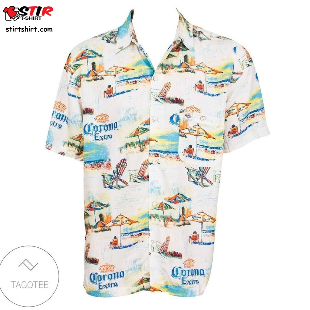 Corona Extra Beach Lounge Hawaiian Shirt   Operator