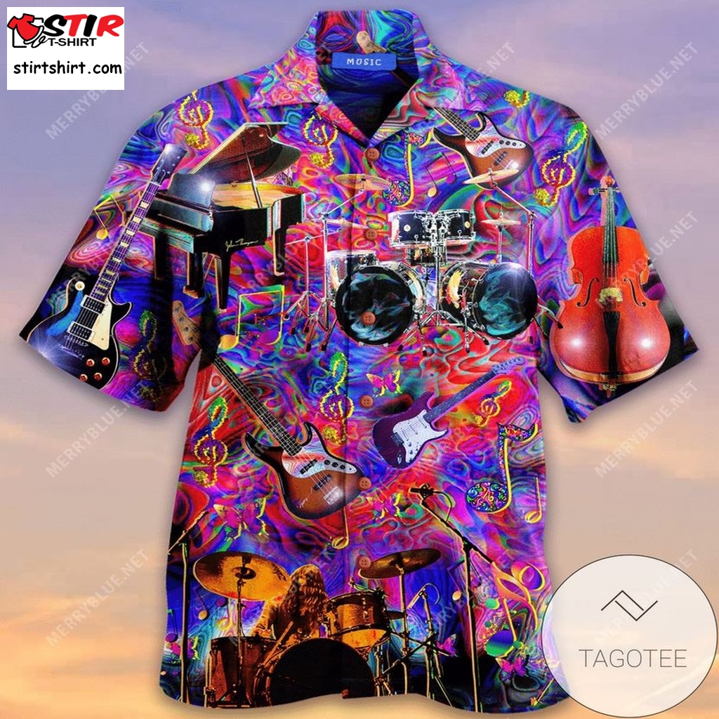 Cover Your Body With Amazing Music Is My Therapy Unisex Authentic Hawaiian Shirt 2023  Tillys 
