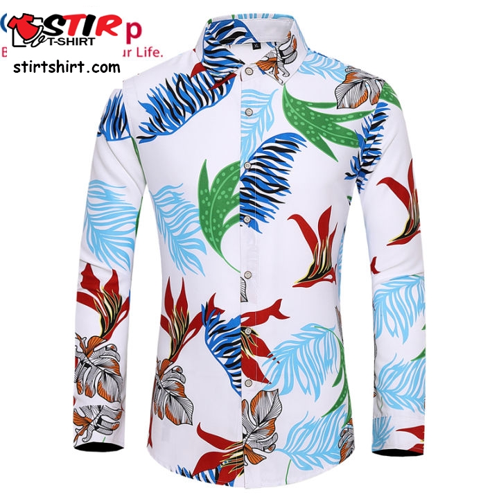Cozy Up Fashion Mens Long Sleeve Hawaiian Shirt Fast Drying Plus Size Asian Summer Casual Floral Beach Shirts   Guy