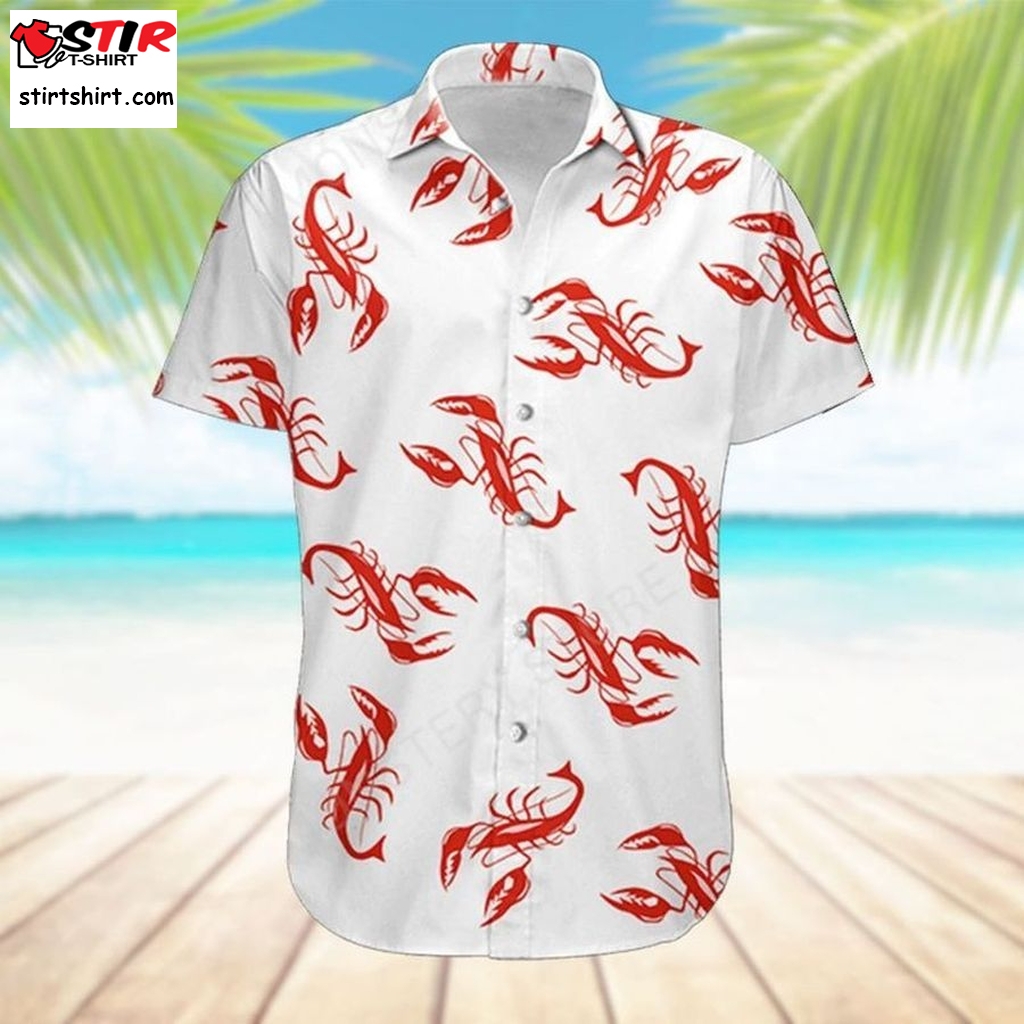 Crawfish Short Sleeve Hawaiian Shirt Unisex Hawaii Size S 5Xl  Naturday 