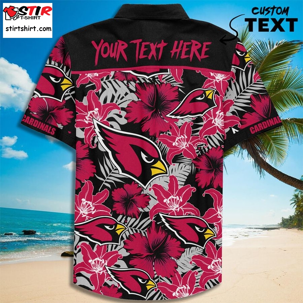 Custom Name Arizona Cardinals Football Teams Button Up Hawaiian Shirt  Raising Arizona 