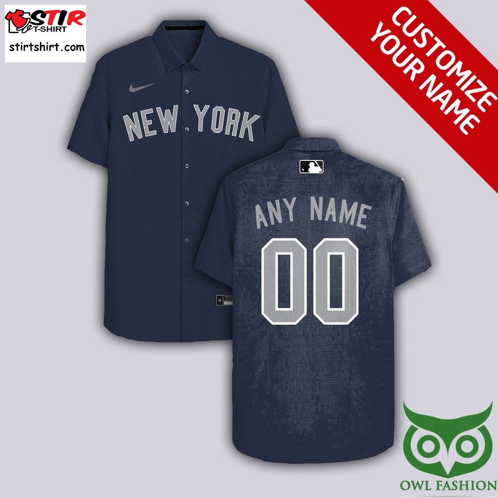 Custom Name Number New York Yankees Jeans Color Hawaiian Shirt  Jeans And 