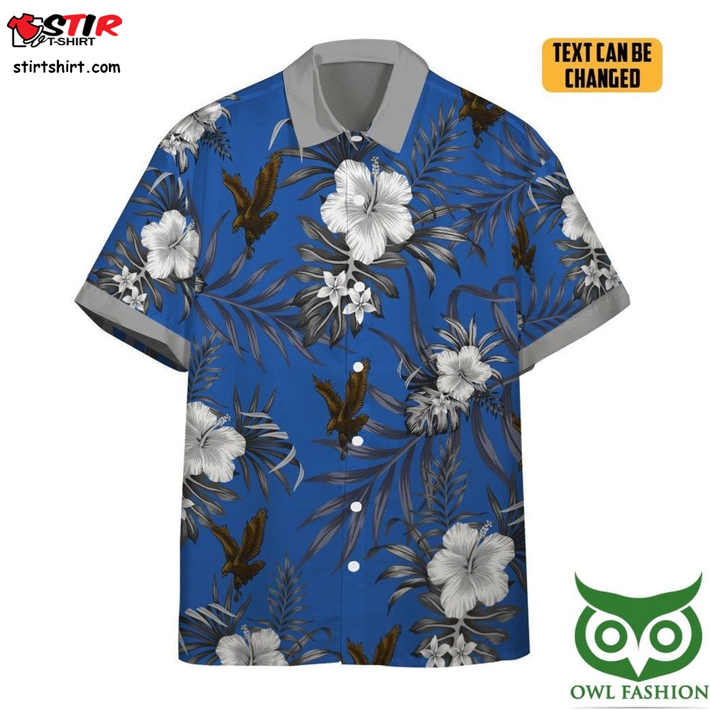 Custom Text Harry Potter Ravenclaw Eagle Flowers Hawaiian Shirt  Tourist Outfit Without 