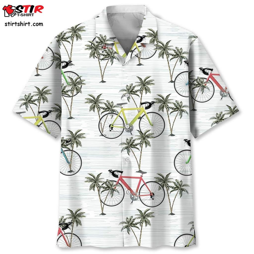 Cycling Coconut Hawaiian Shirt  Wacko Maria 